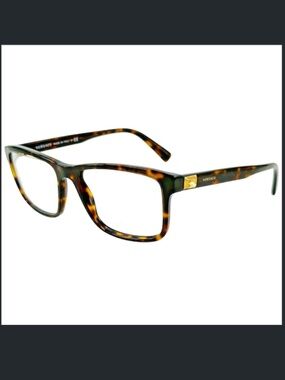 Versace 3253 Mens Plastic Eyeglass Frame GB1 Dark Havana 55-17 Italy